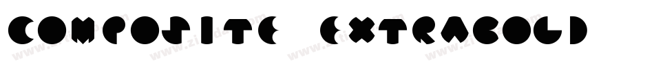 Composite ExtraBold字体转换